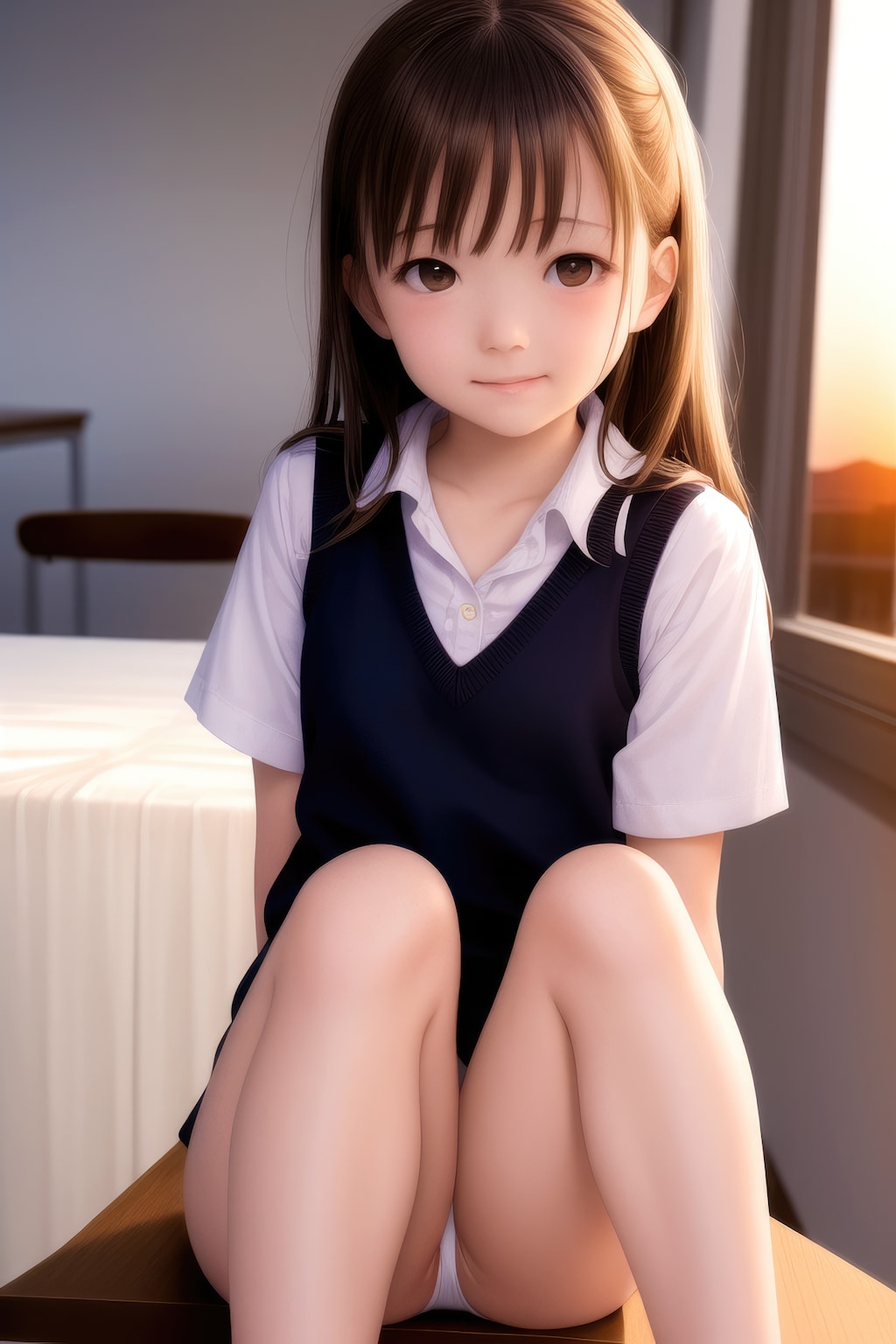 夕暮れの教室