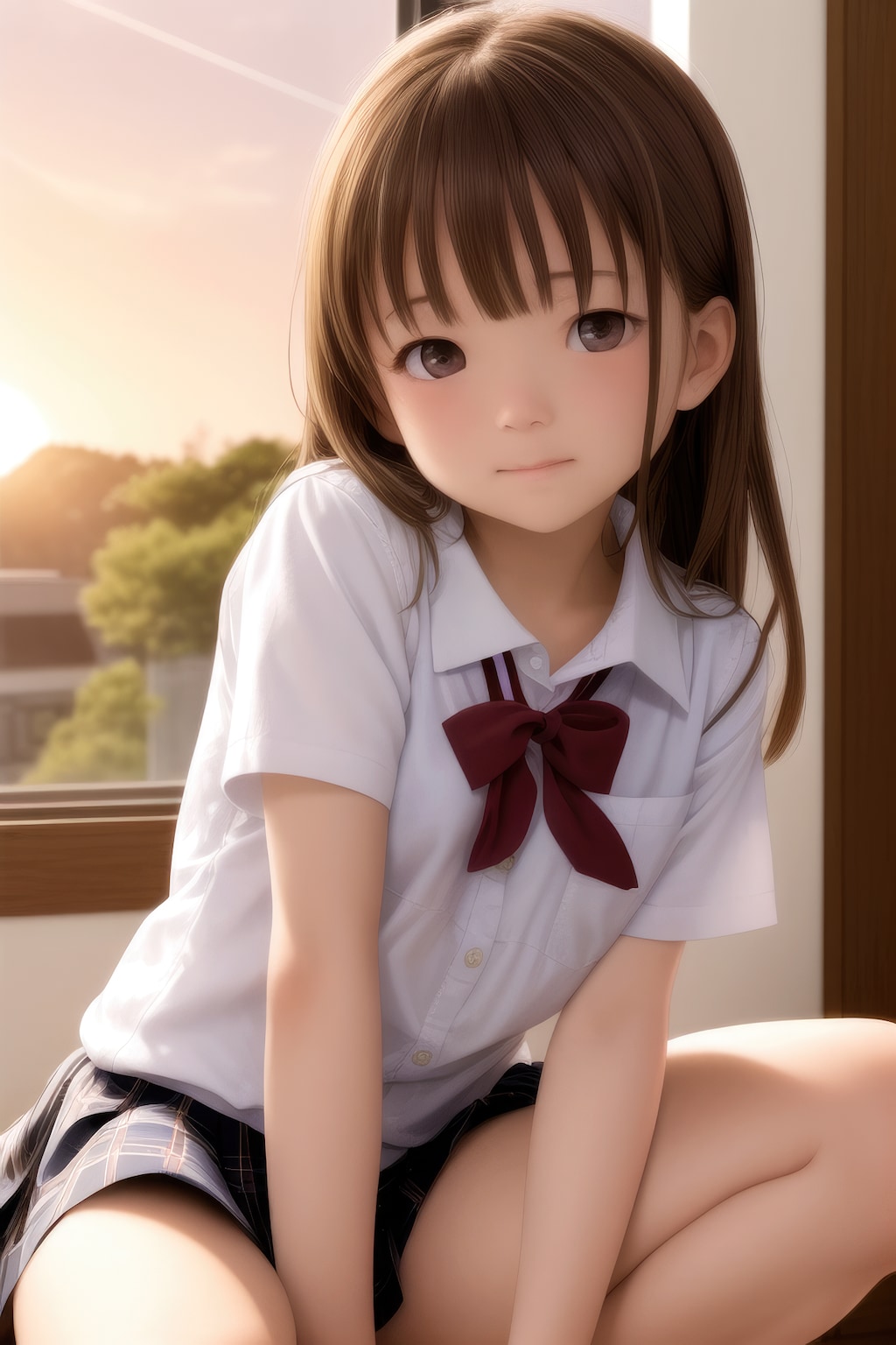 夕暮れの教室