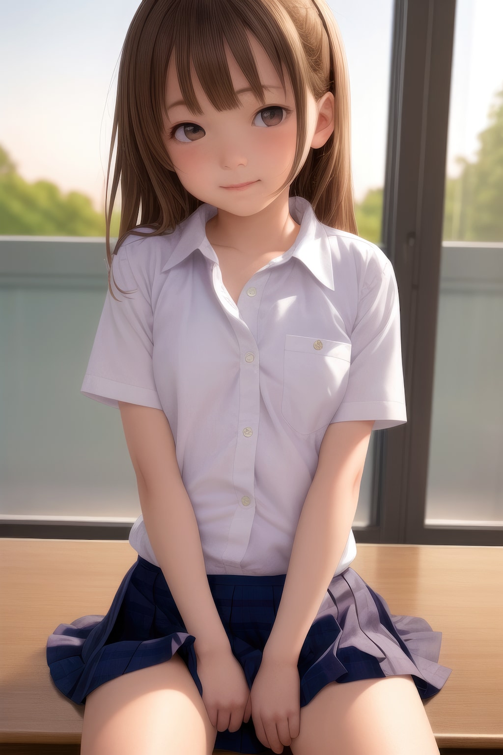 夕暮れの教室