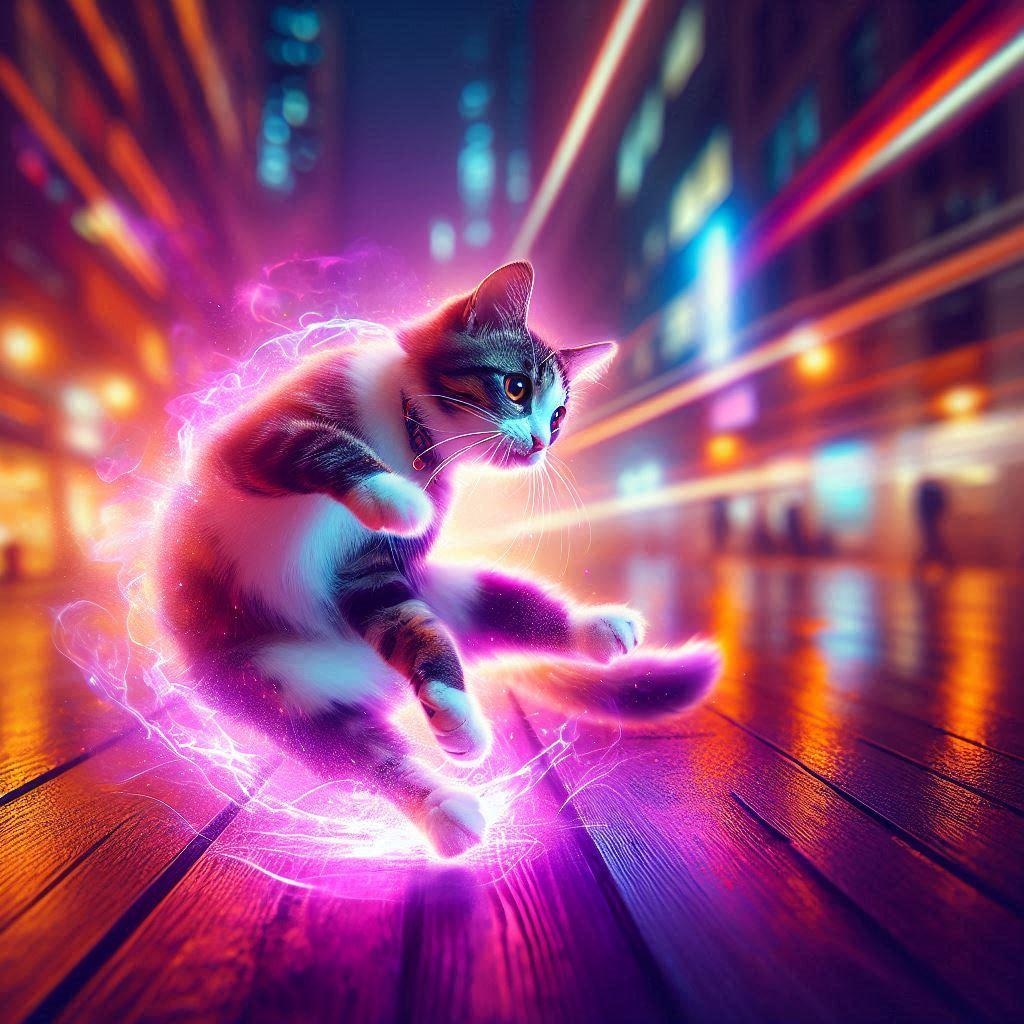 オーラを出す猫