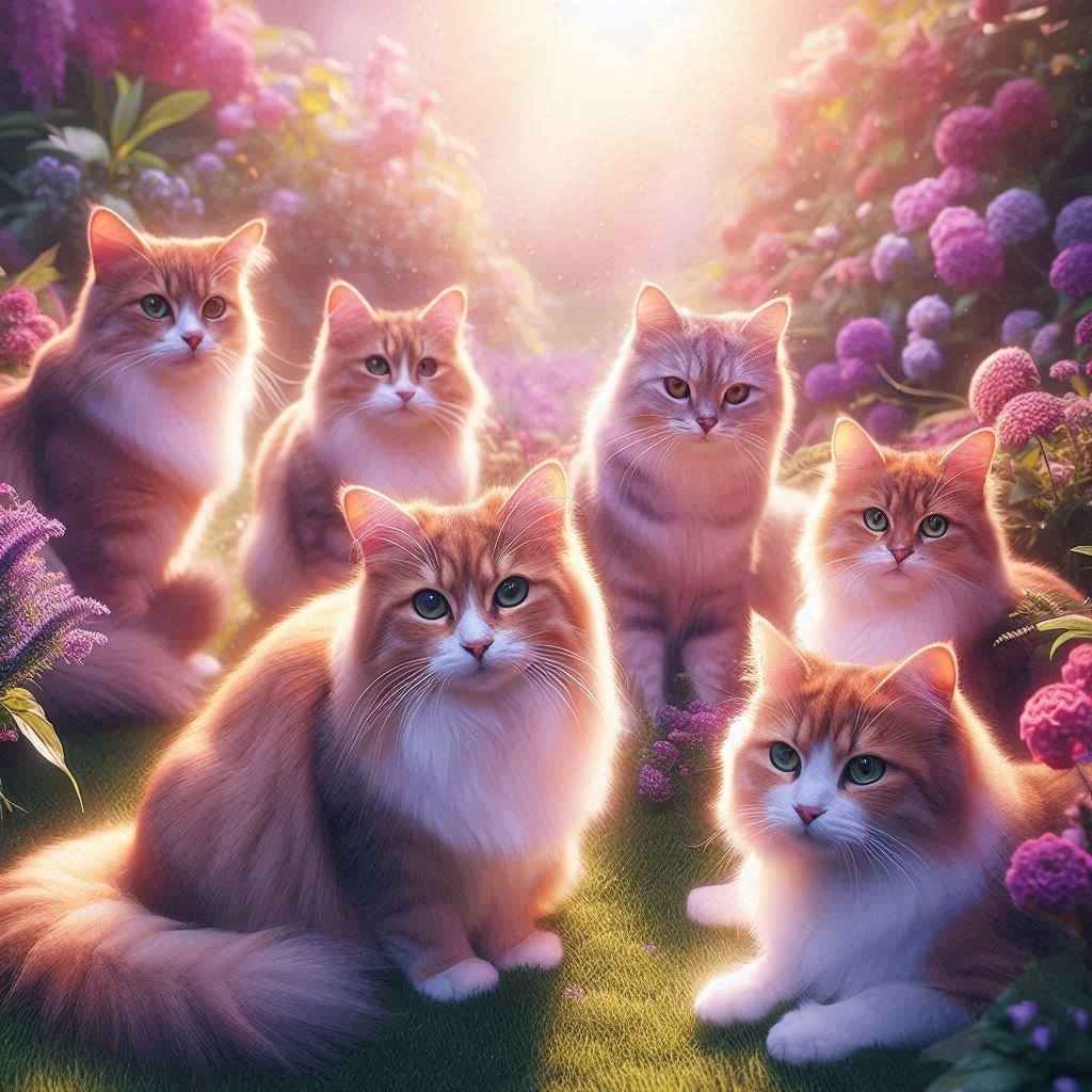 オーラを出す猫