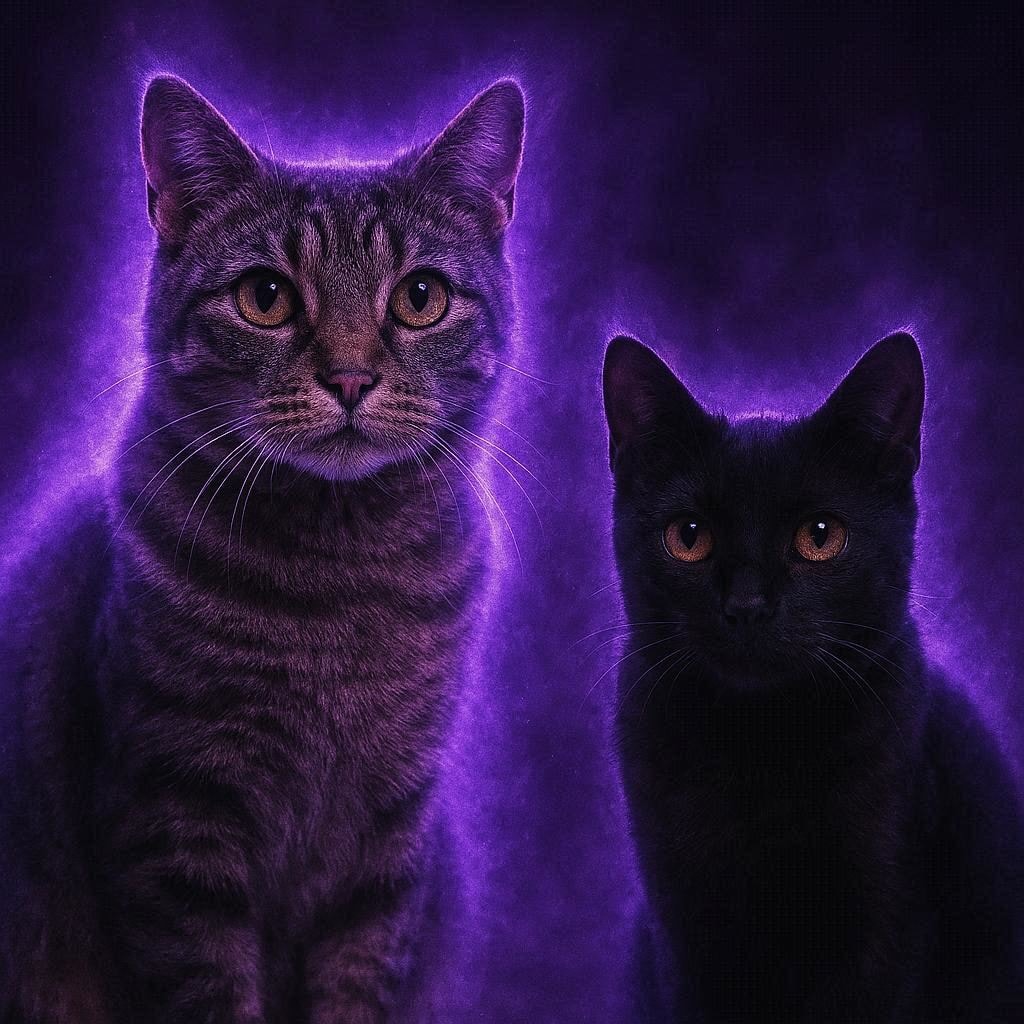 オーラを出す猫
