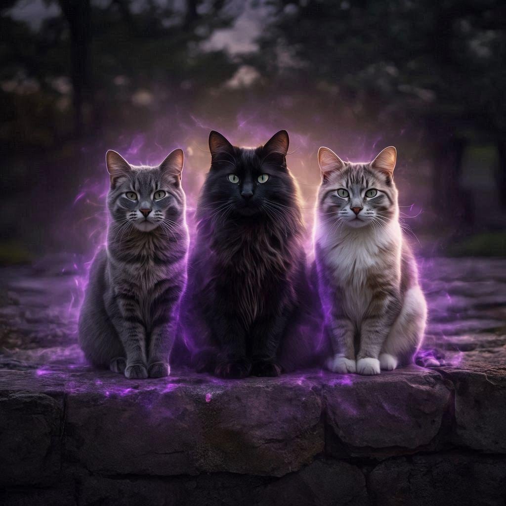 オーラを出す猫
