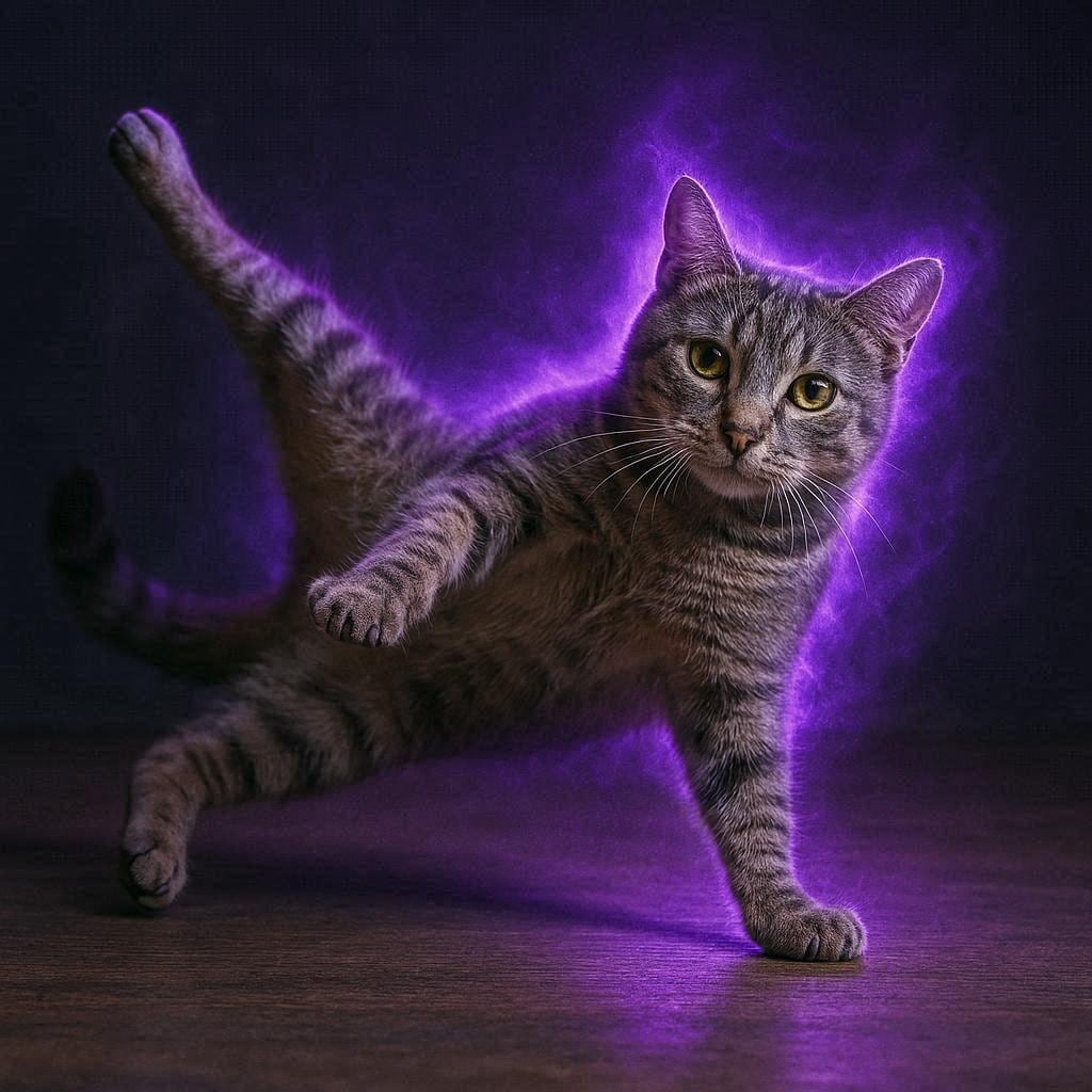 オーラを出す猫