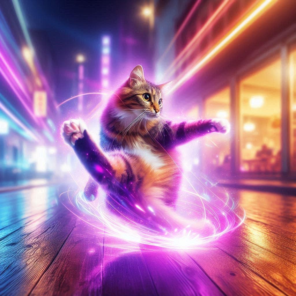 オーラを出す猫