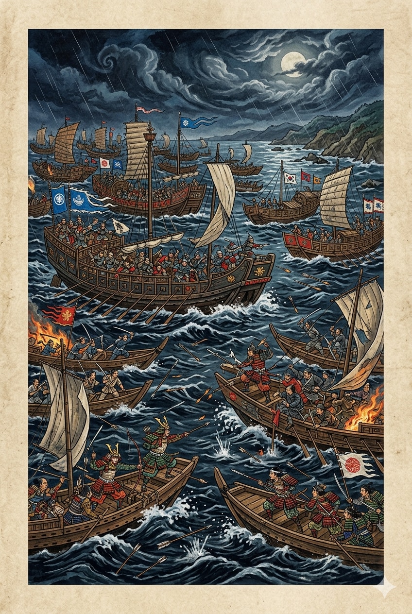 蒙古襲来元寇絵巻 | の人気AIイラスト・グラビア