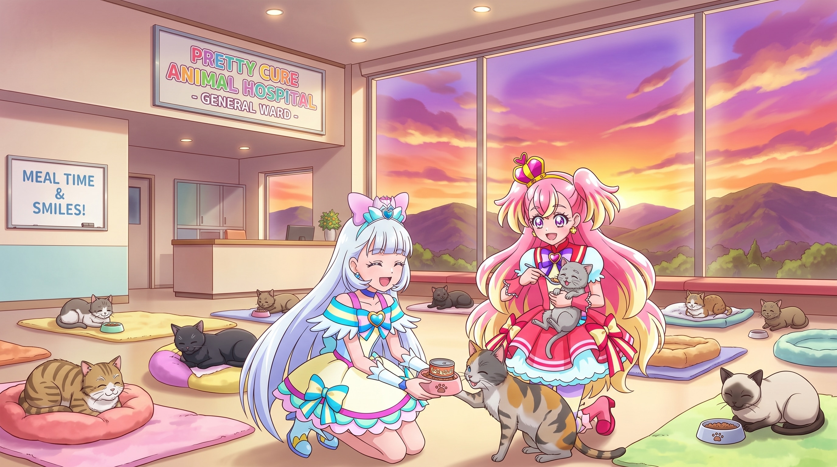 プリキュア動物病院物語・構成について（老犬老猫編）