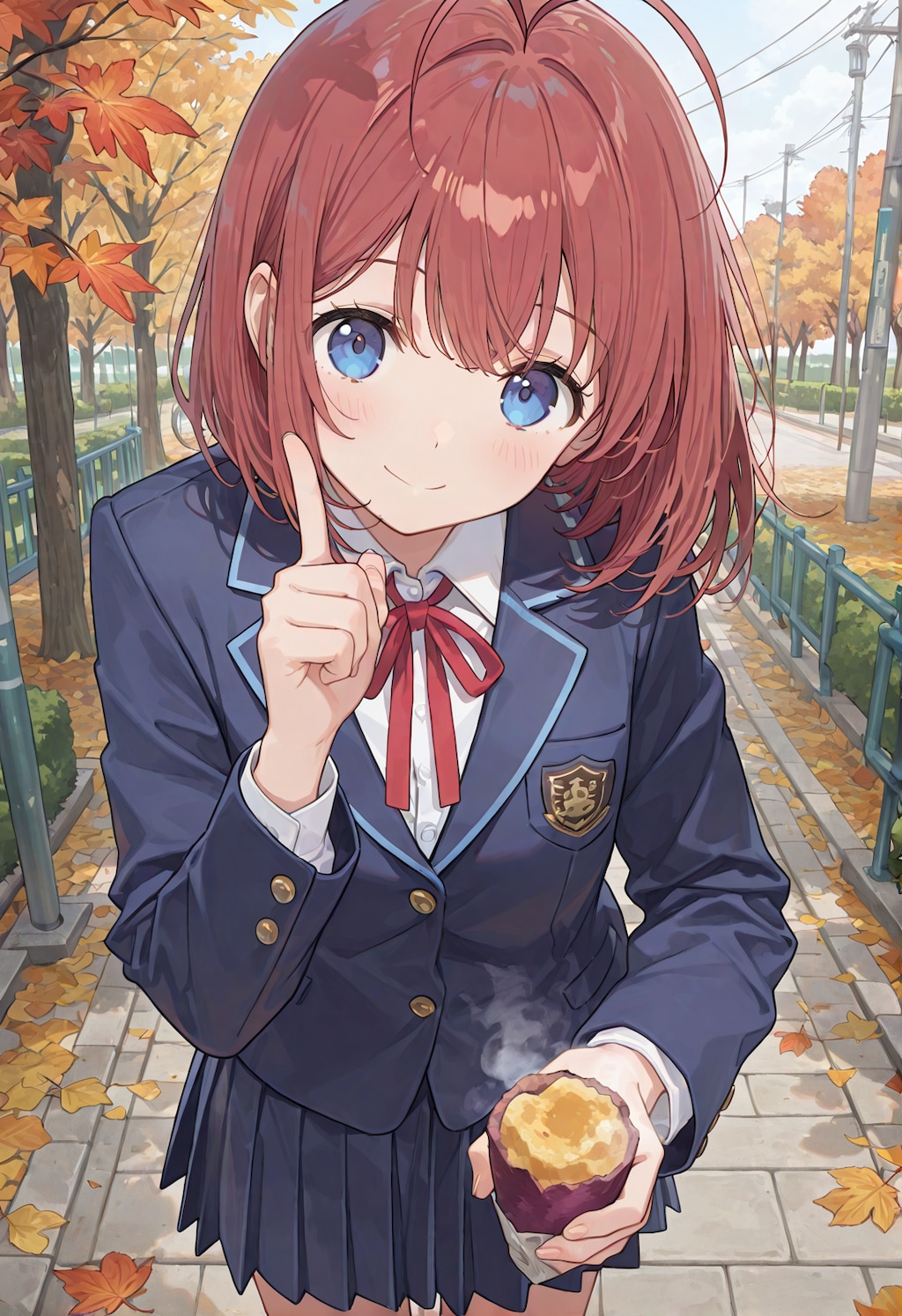 フォーシズ学園3、アキナちゃんとカエデちゃんと焼き芋