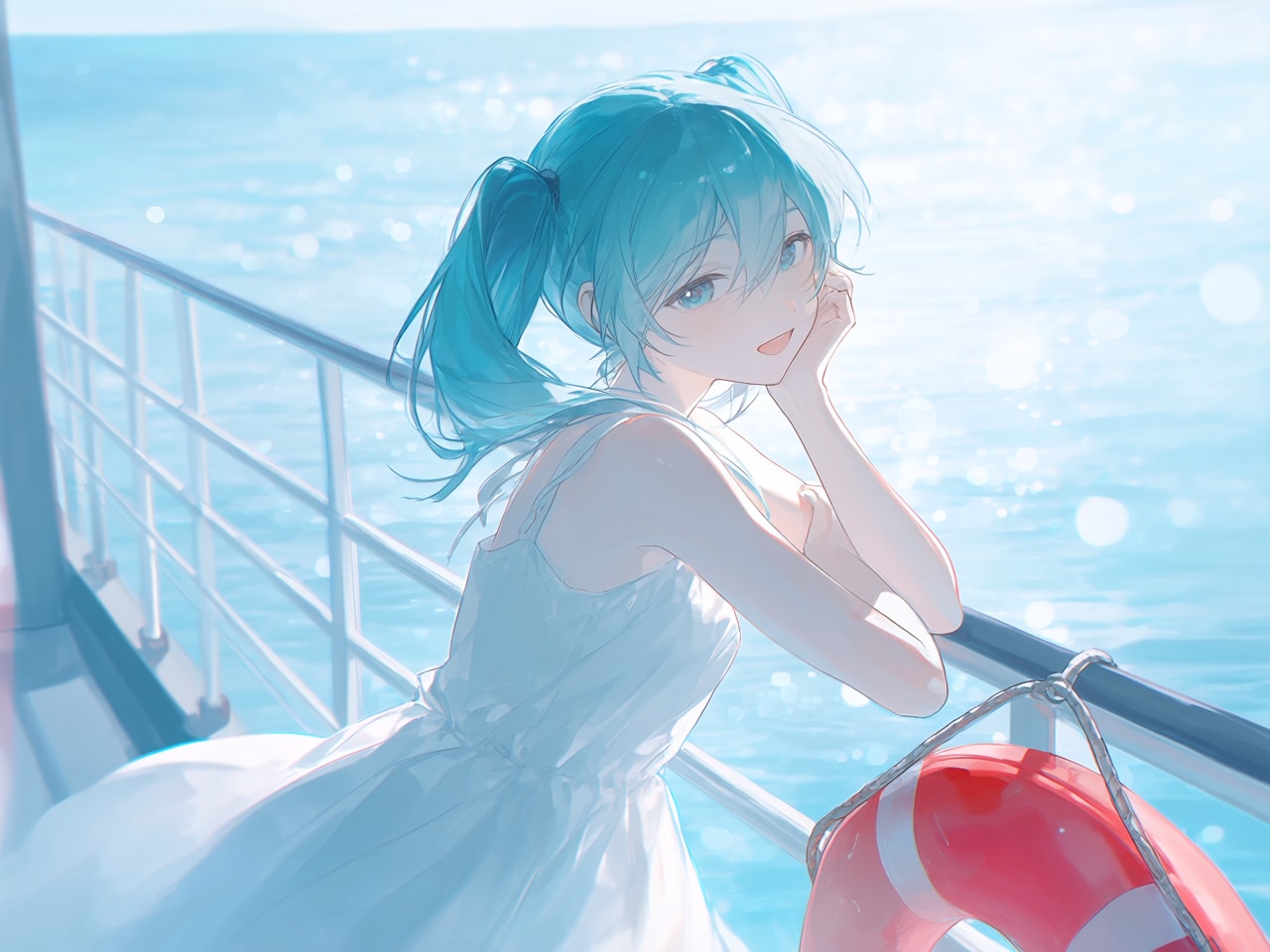 船上のミクさん