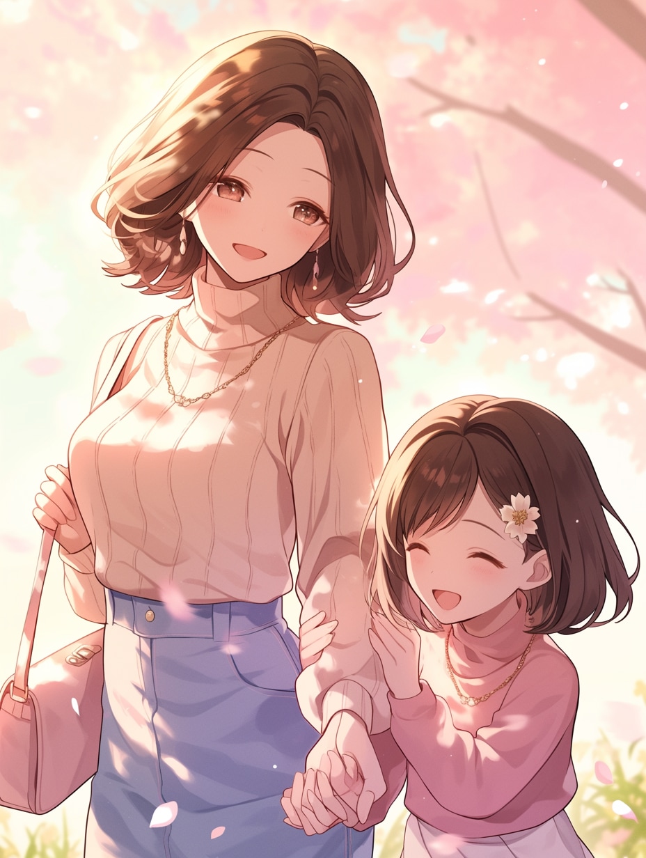 母と娘328 | の人気AIイラスト・グラビア