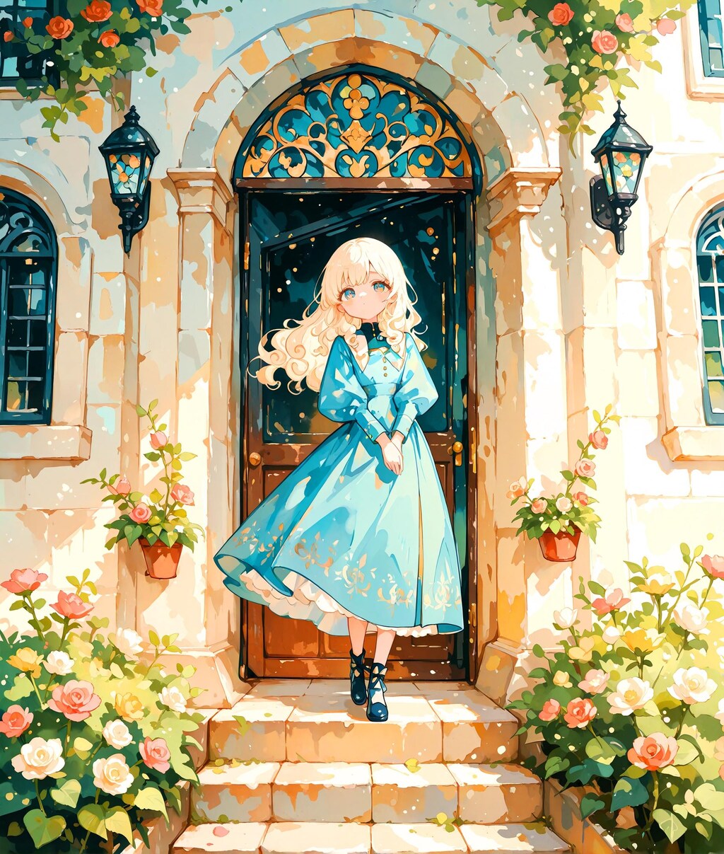 教会と騎士の少女