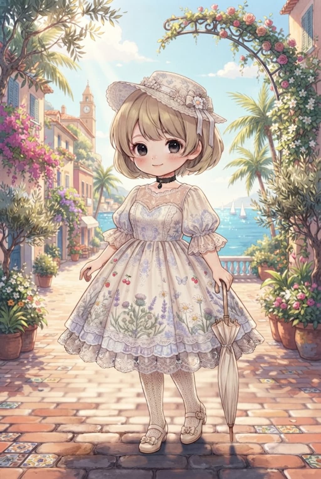 今日のクラロリ衣装〜真夏のプロヴァンスの庭園と小さな令嬢〜