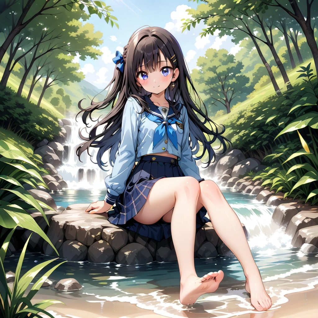 川遊び