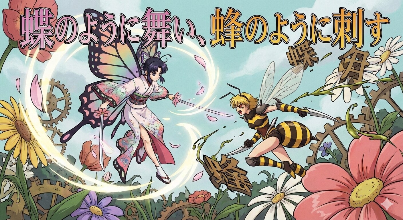 Butterfly vs Bee