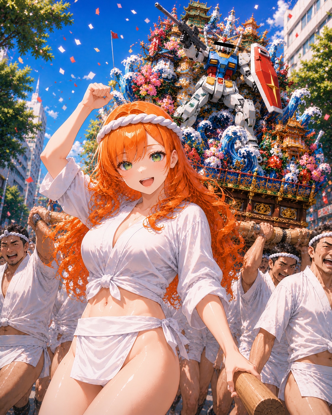 〇ンダム山笠！