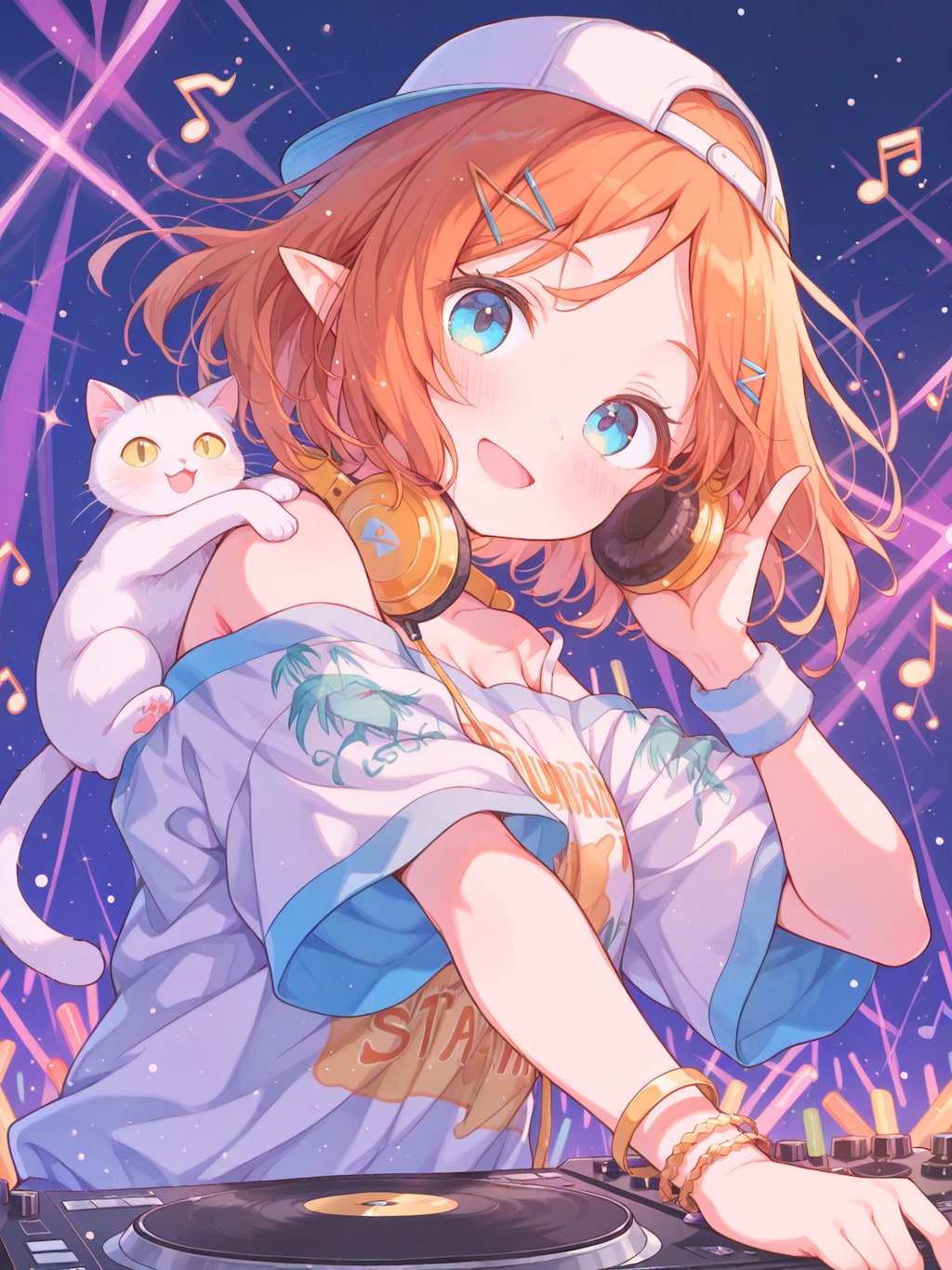 相棒とフロアをアゲるDJガール