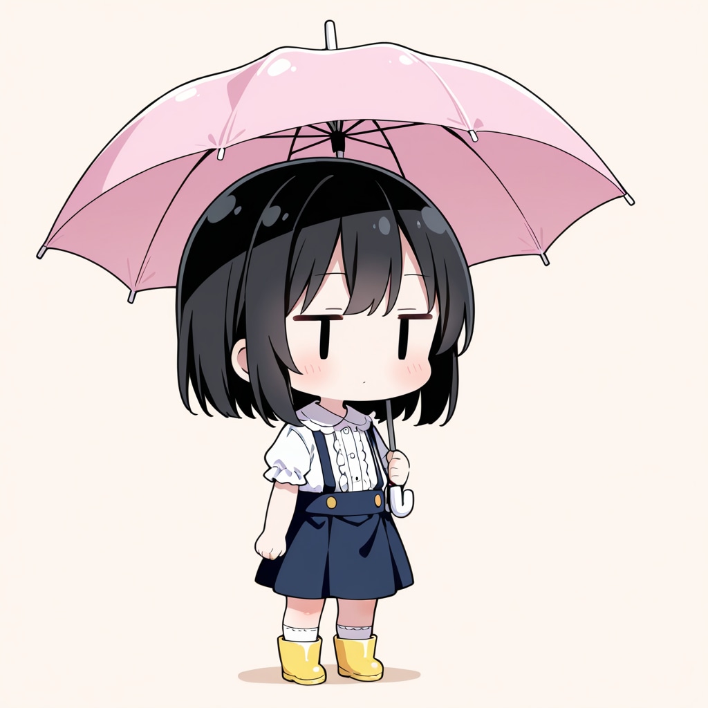 傘を持って出かける