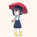 傘を持って出かける 2枚目