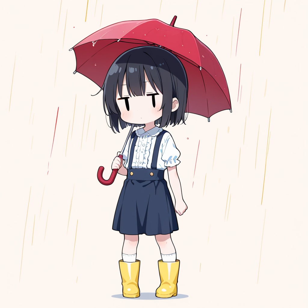 傘を持って出かける