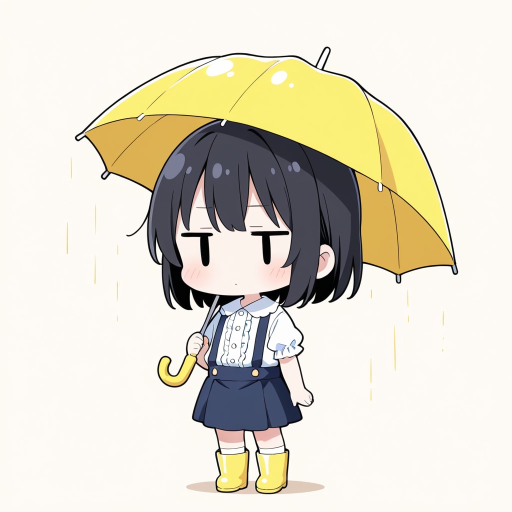 傘を持って出かける