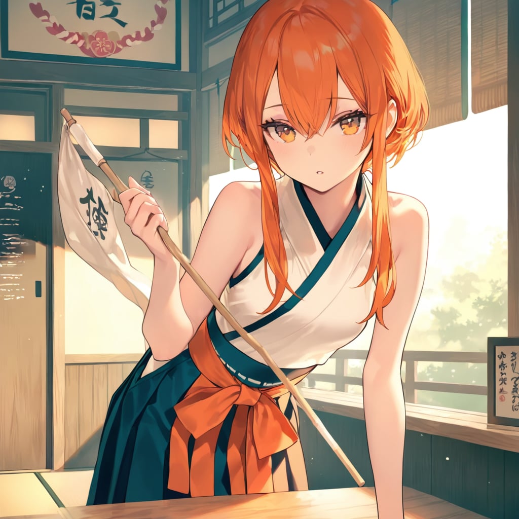和風旗娘の静かな誇り1