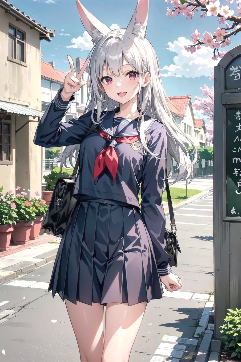 卒業なのです✌🐰✨🌸