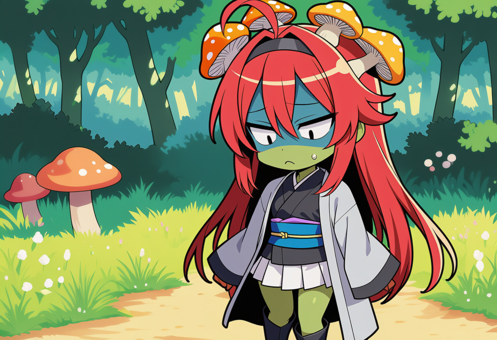 キノコに寄生されたけど違和感を感じる月羽