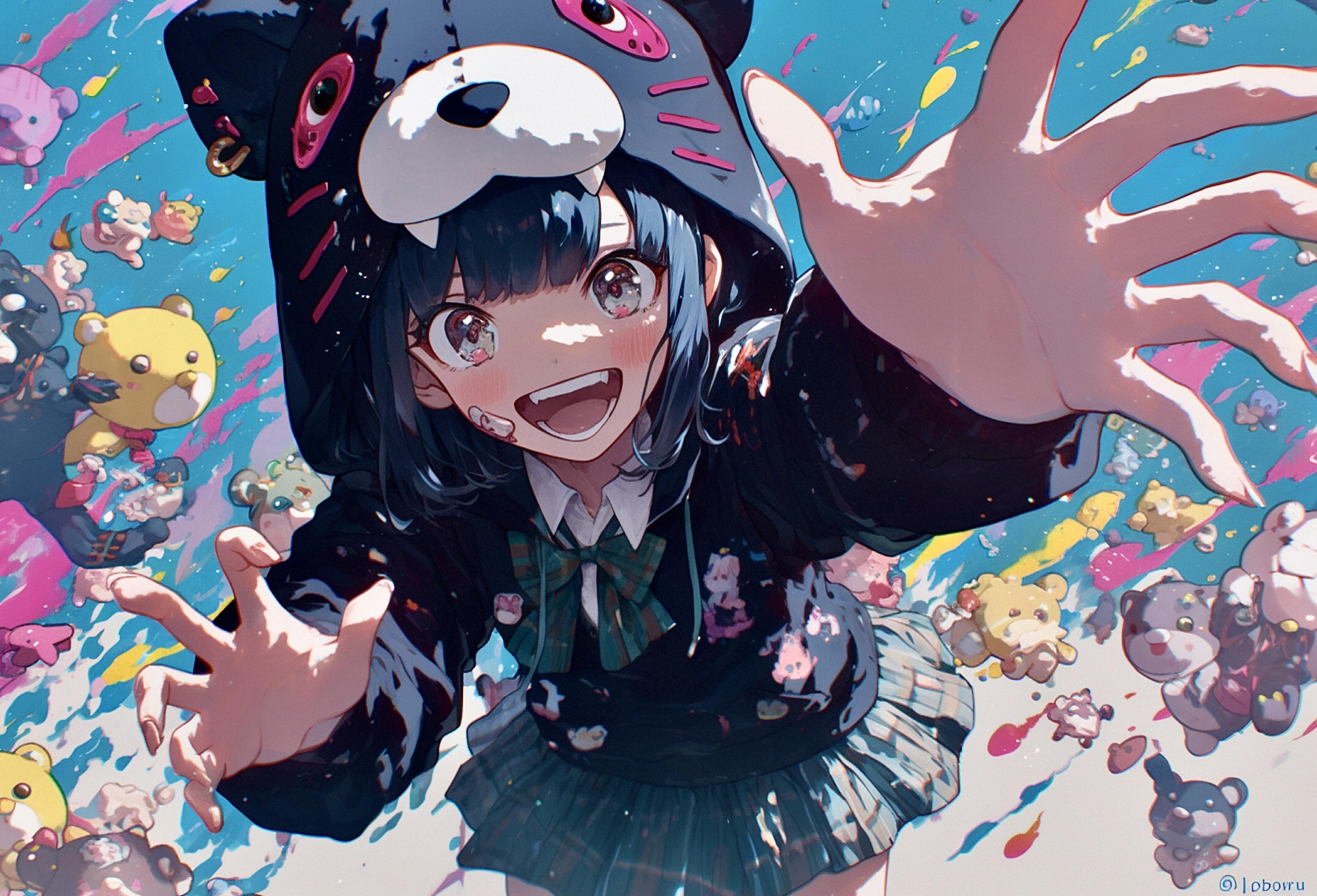 カラフル✖︎くま娘🐾 | の人気AIイラスト・グラビア