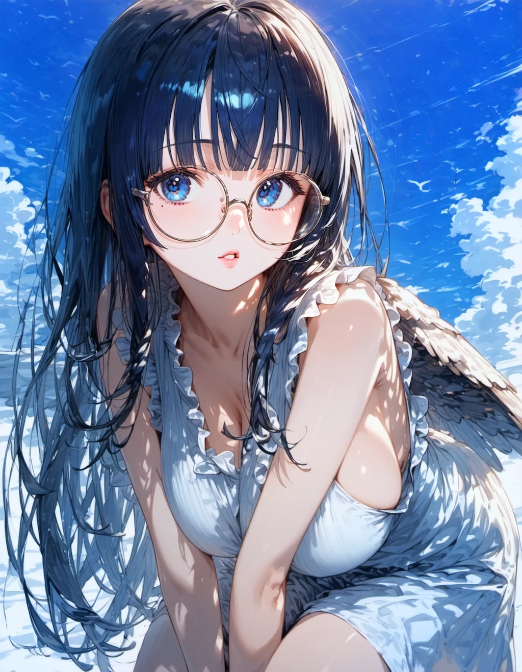 Angel of the Azure Sky