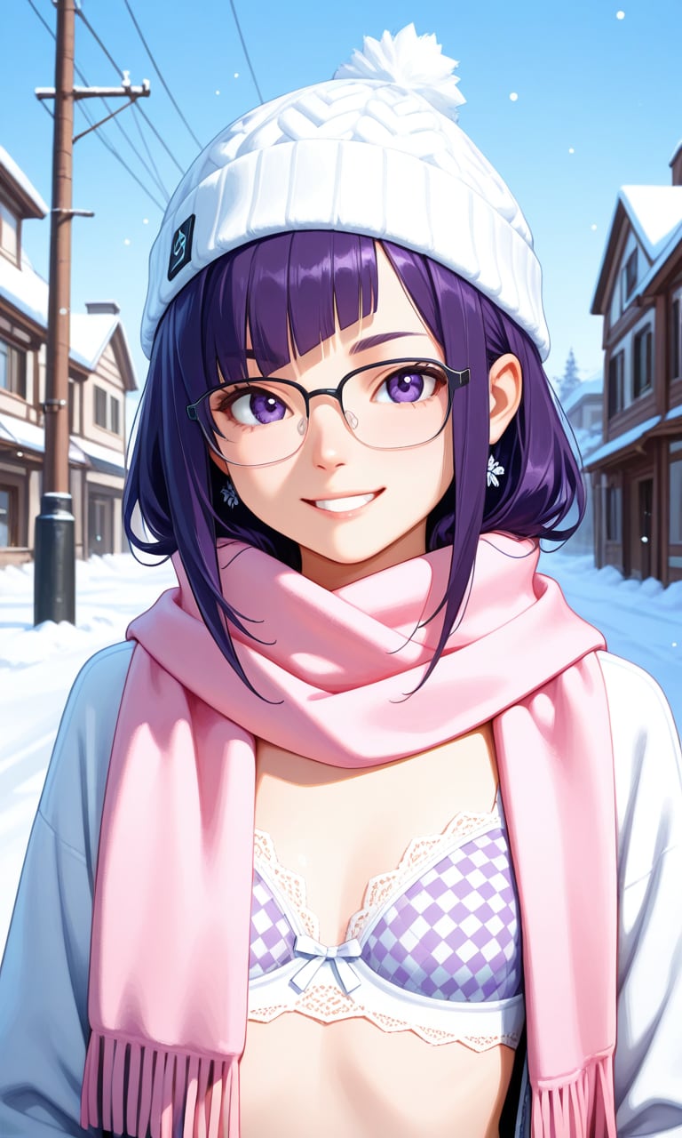 眼鏡っ子_三田村純恋（雪 -あぁ世界は美しい）