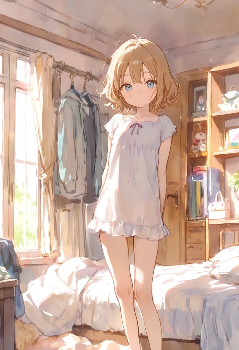 少女の部屋(水彩タッチ)(136)