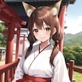 狐の巫女さん　オリキャラ 4枚目