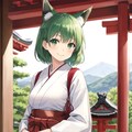 狐の巫女さん　オリキャラ 2枚目