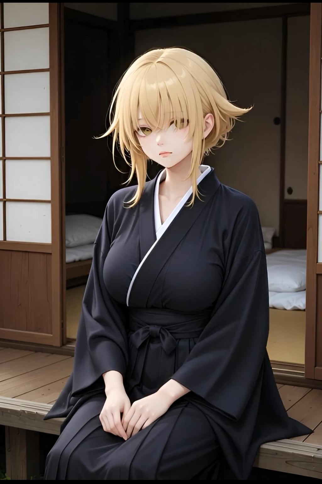 喪服のお姉さん