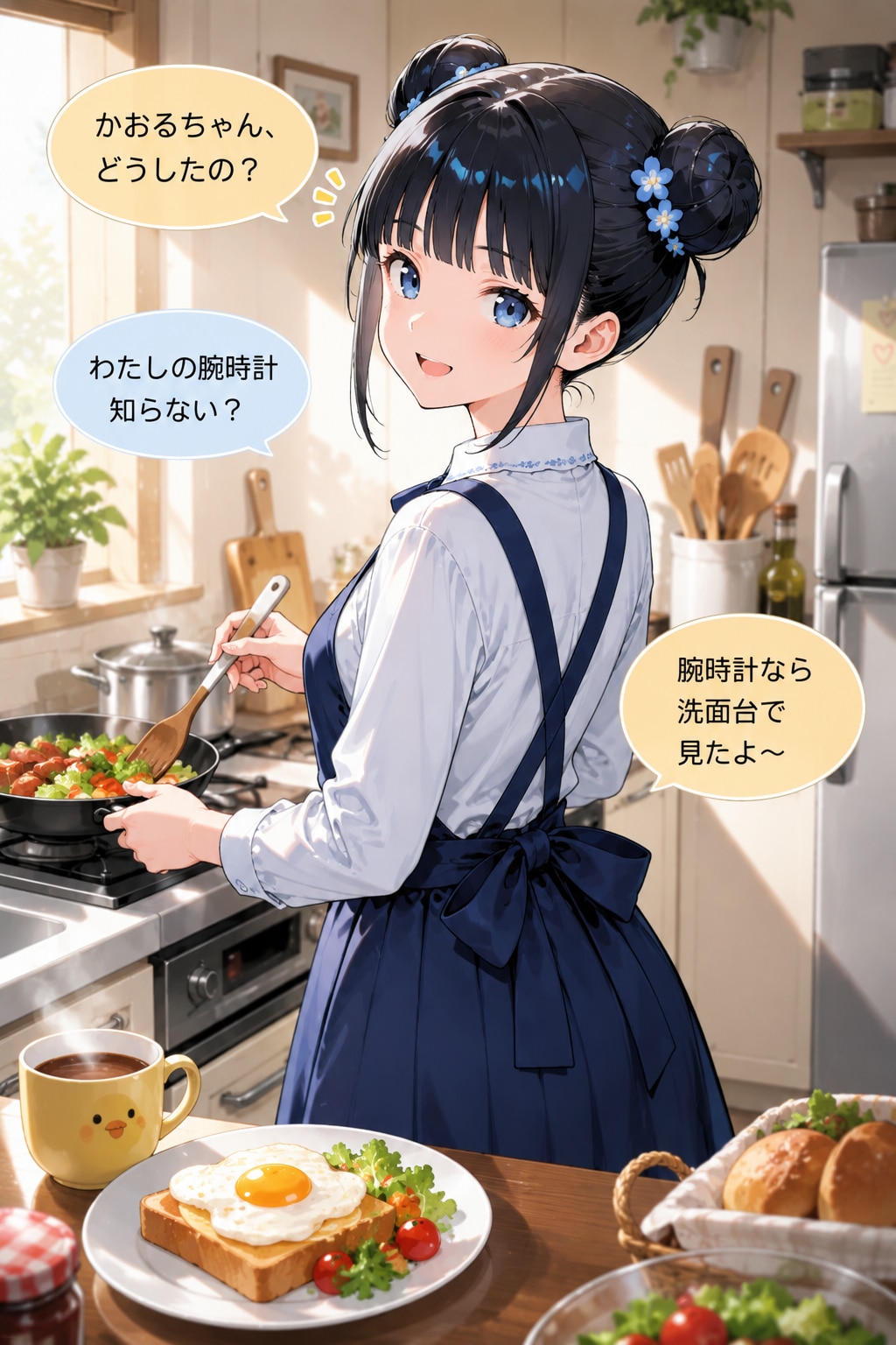 おだんごちゃん🍡✨と朝ごはん🍚✨　8/2