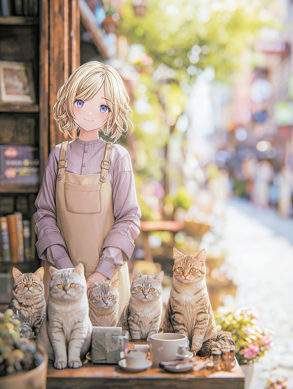 5匹の看板猫