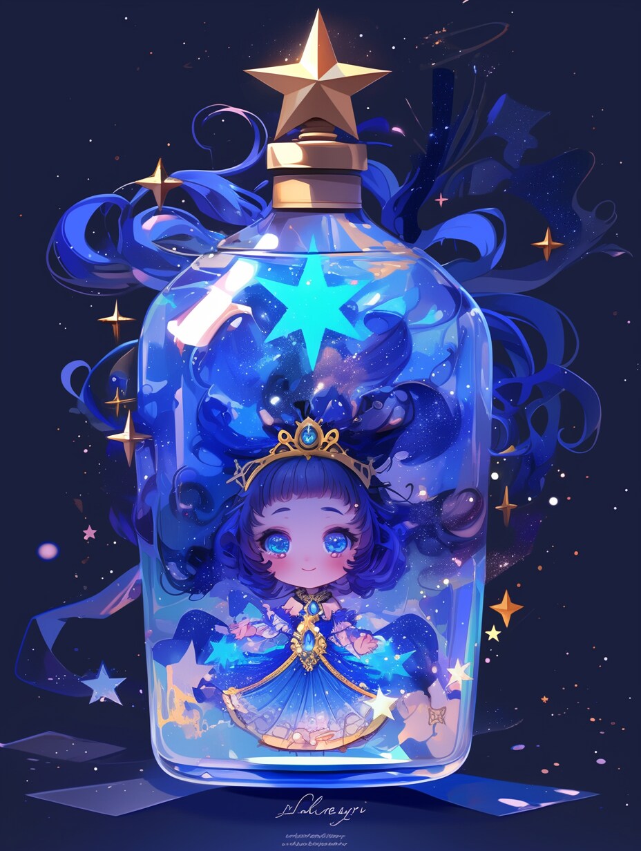 「瓶詰の少女」蒼82 | の人気AIイラスト・グラビア