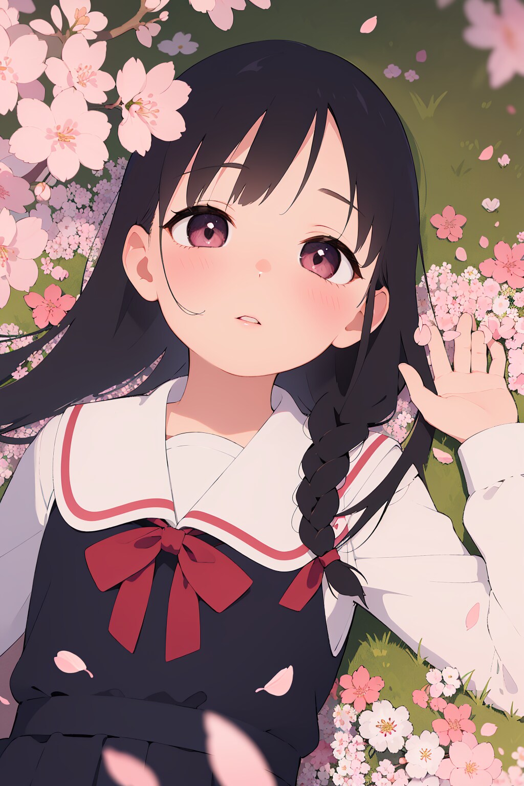 桜の木の下で