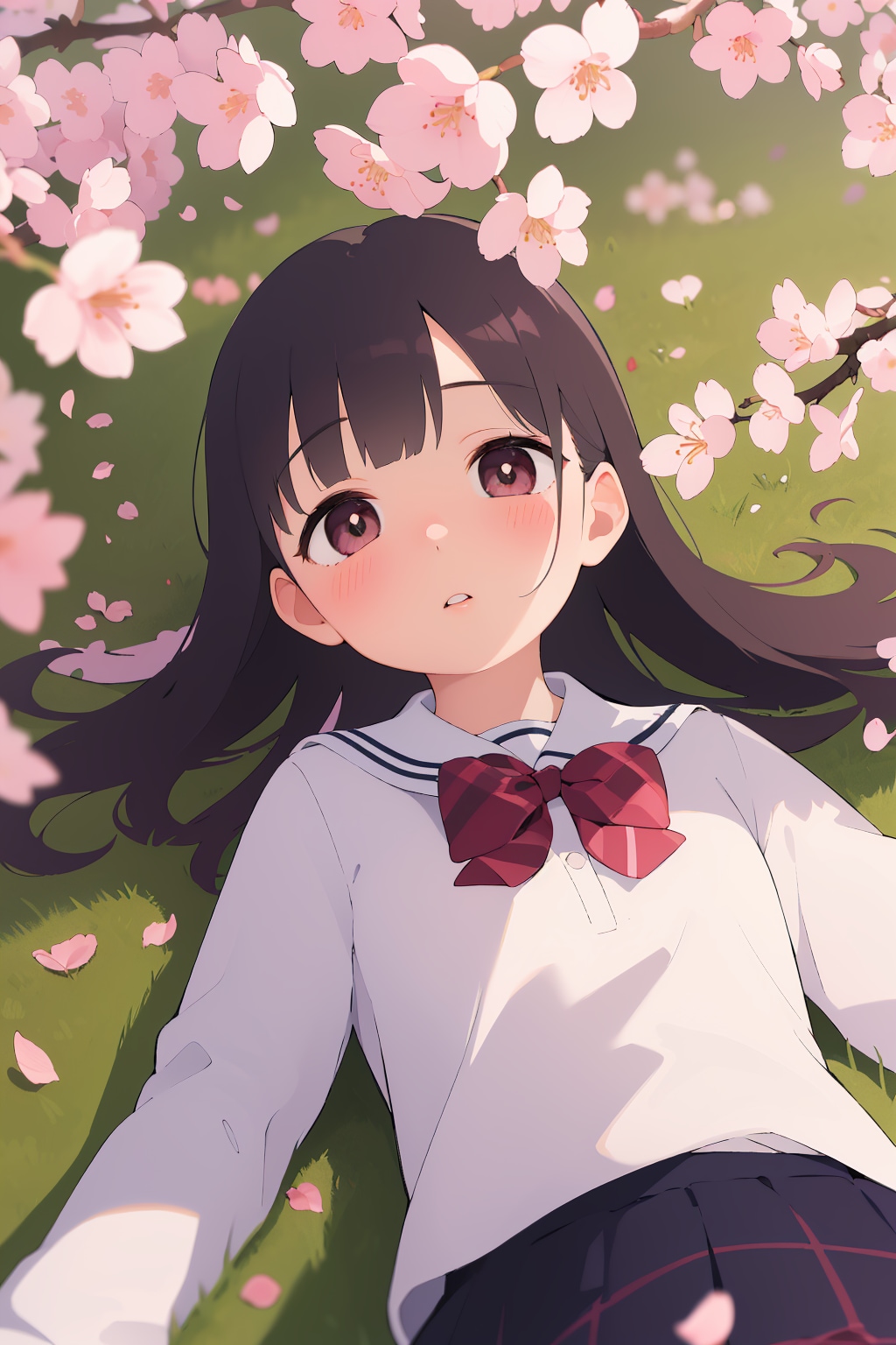 桜の木の下で