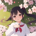 桜の木の下で 3枚目