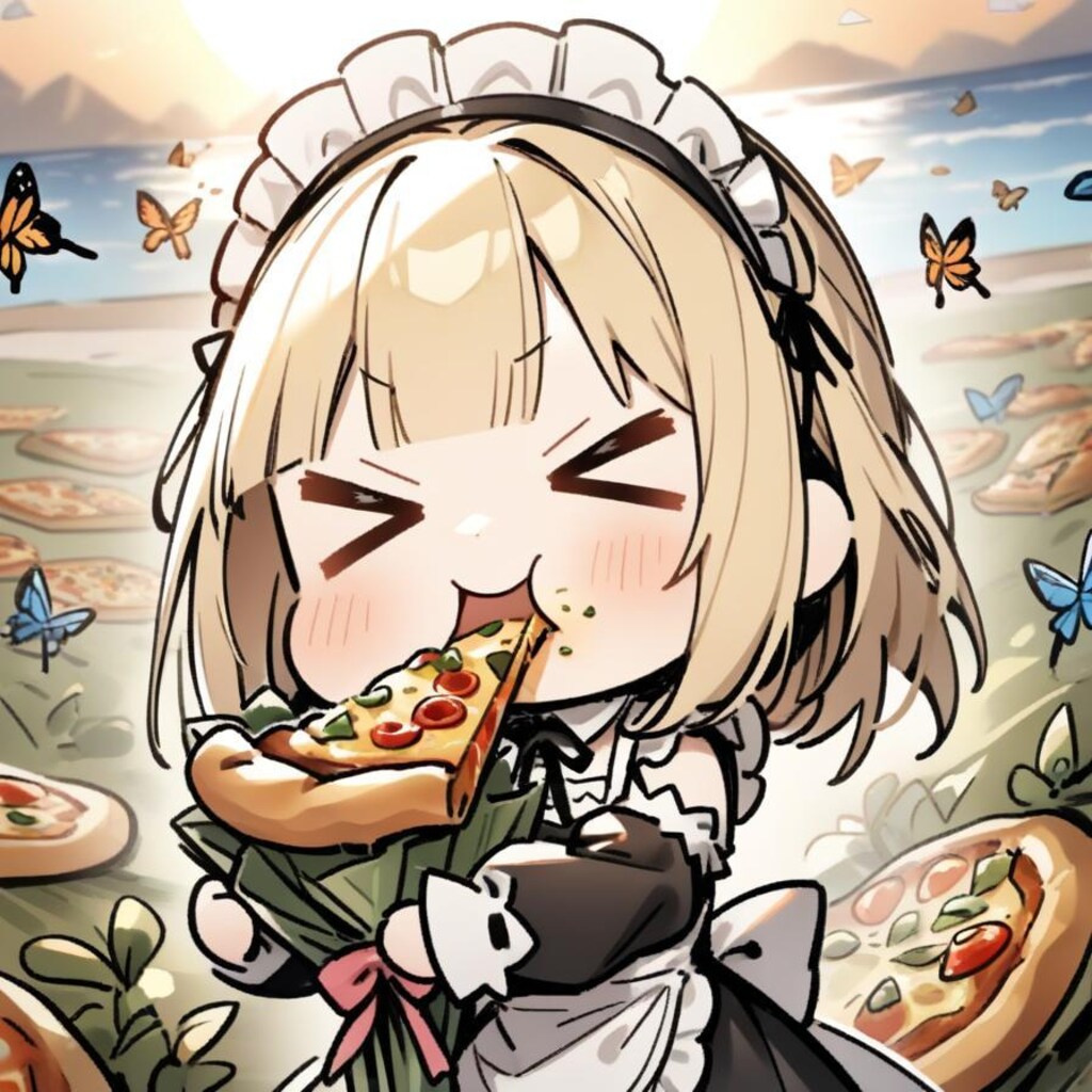 ✨ネモフィラの 花束フォーユー メイドちゃん✨〜🍕オマケもあるよ🍕〜