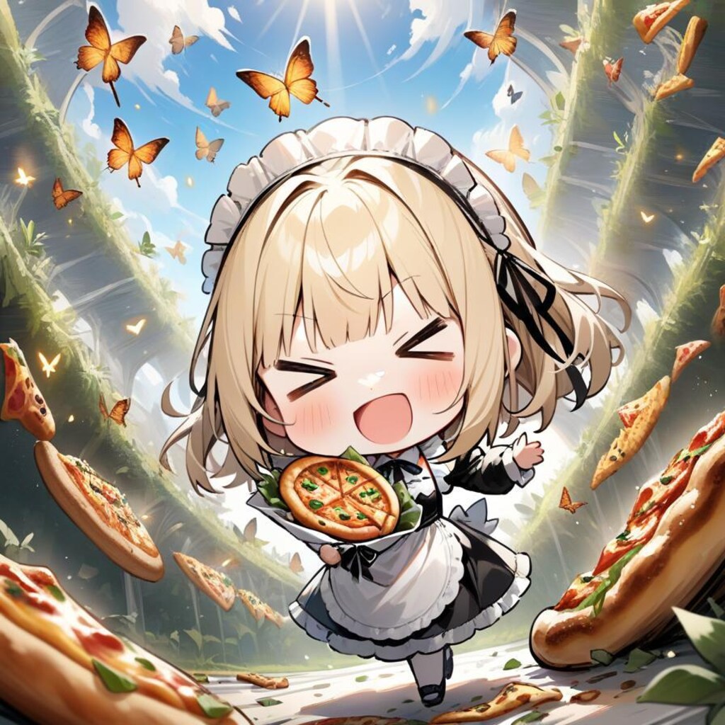 ✨ネモフィラの 花束フォーユー メイドちゃん✨〜🍕オマケもあるよ🍕〜