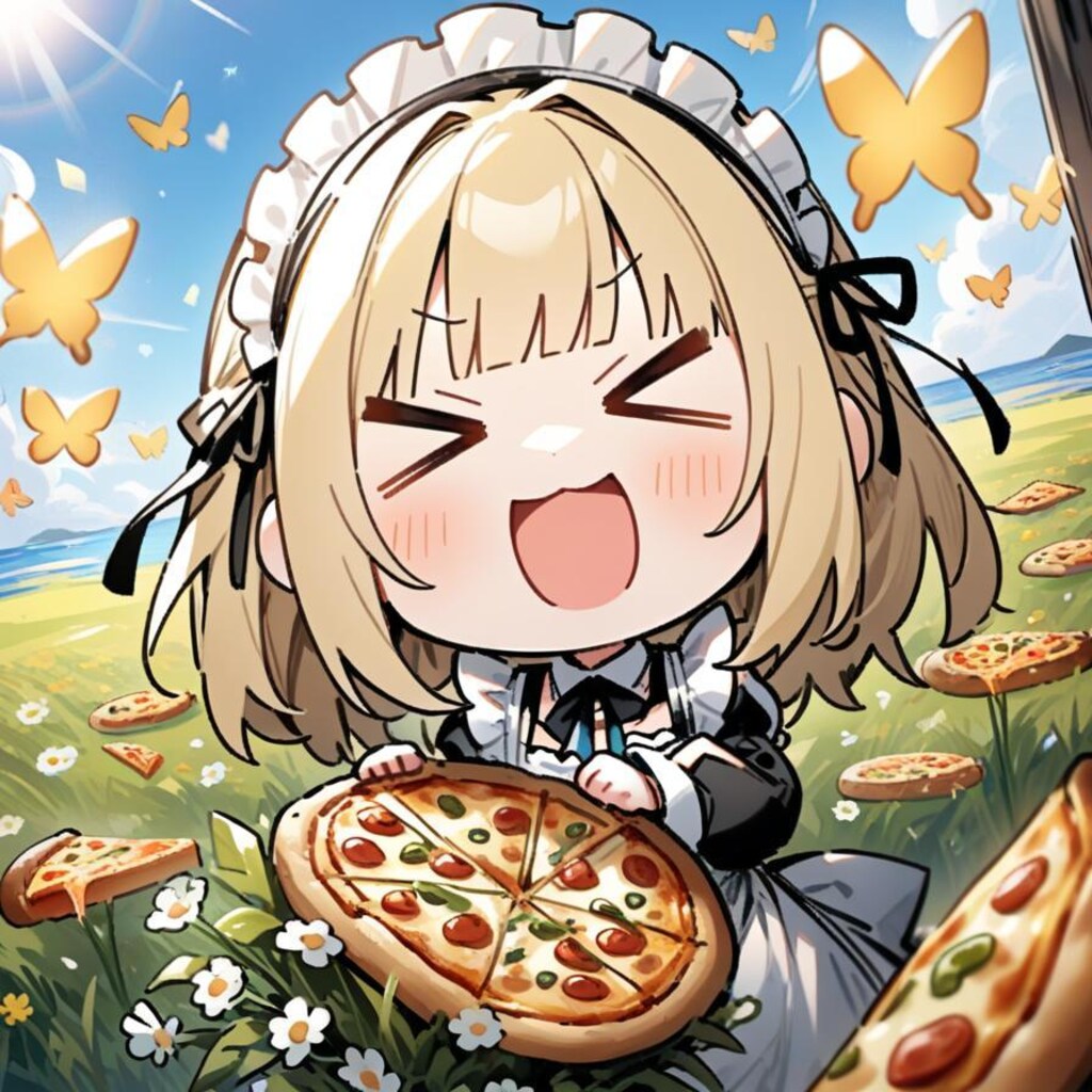 ✨ネモフィラの 花束フォーユー メイドちゃん✨〜🍕オマケもあるよ🍕〜