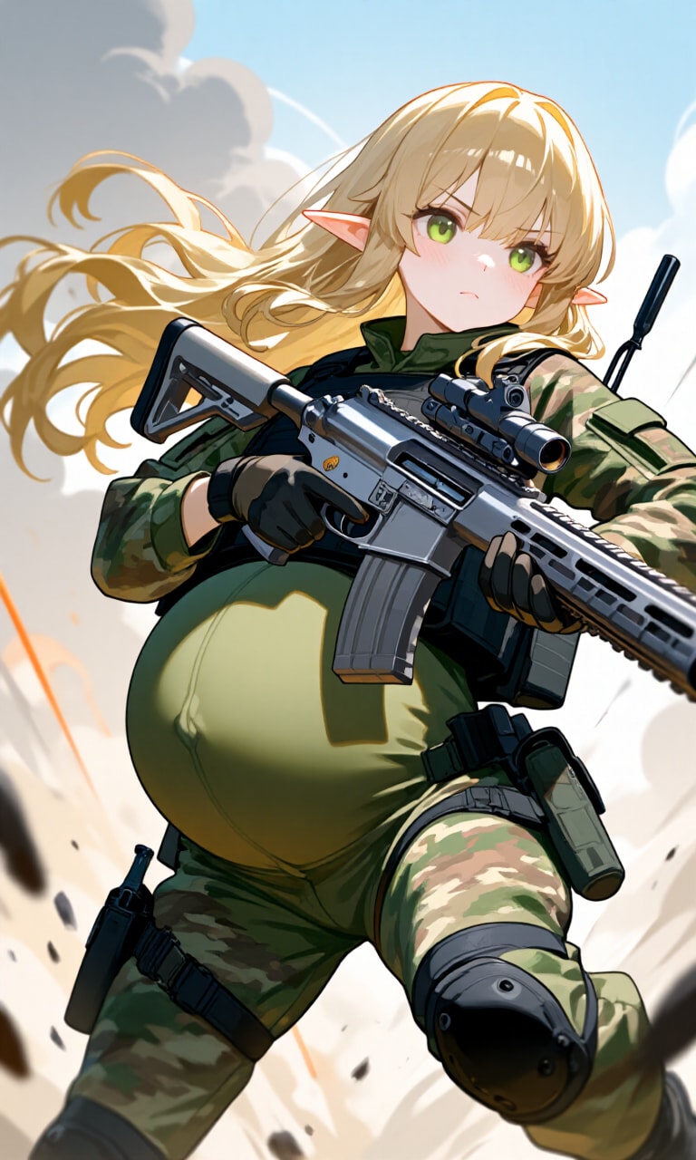 異世界ミリタリー妊婦シリーズその２７ | の人気AIイラスト・グラビア