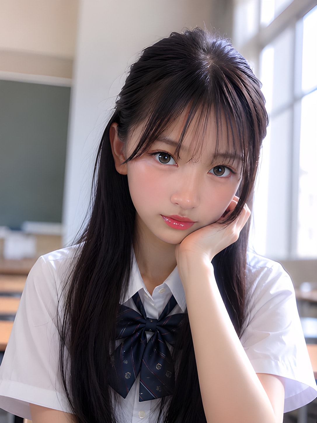お昼の美人学生さん | の人気AIイラスト・グラビア