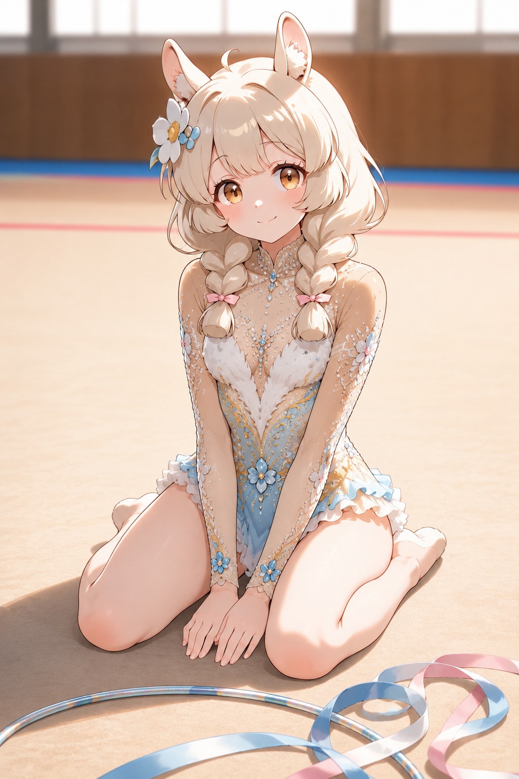 アルパカちゃんとレオタード