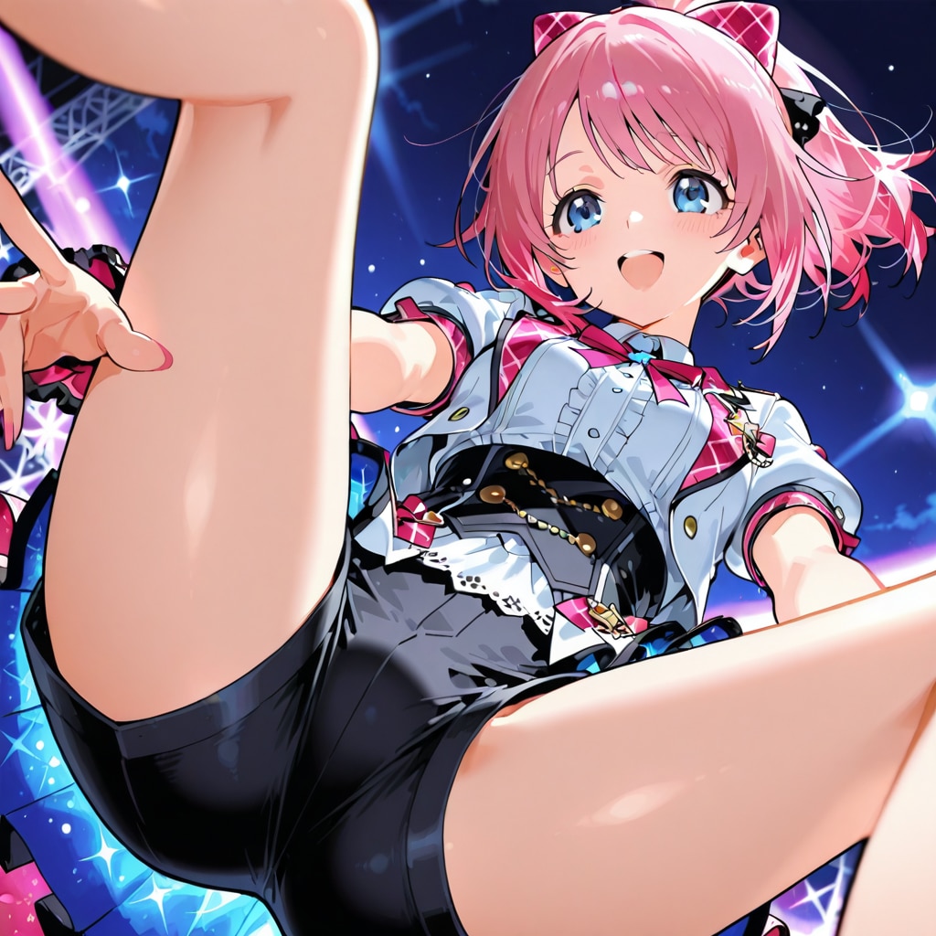 アイドルをローアングルから