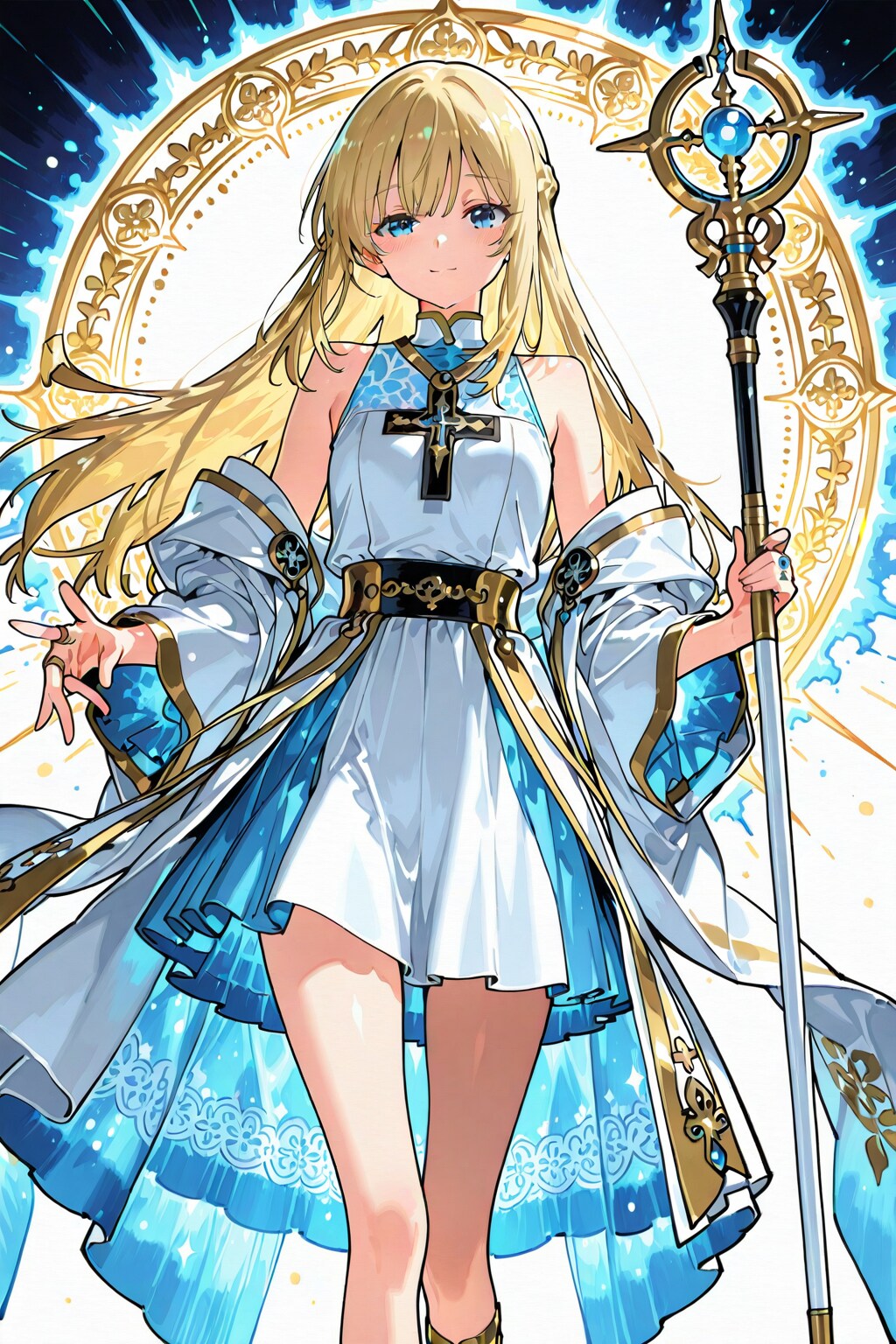 お祭りの夜の女神官ちゃん