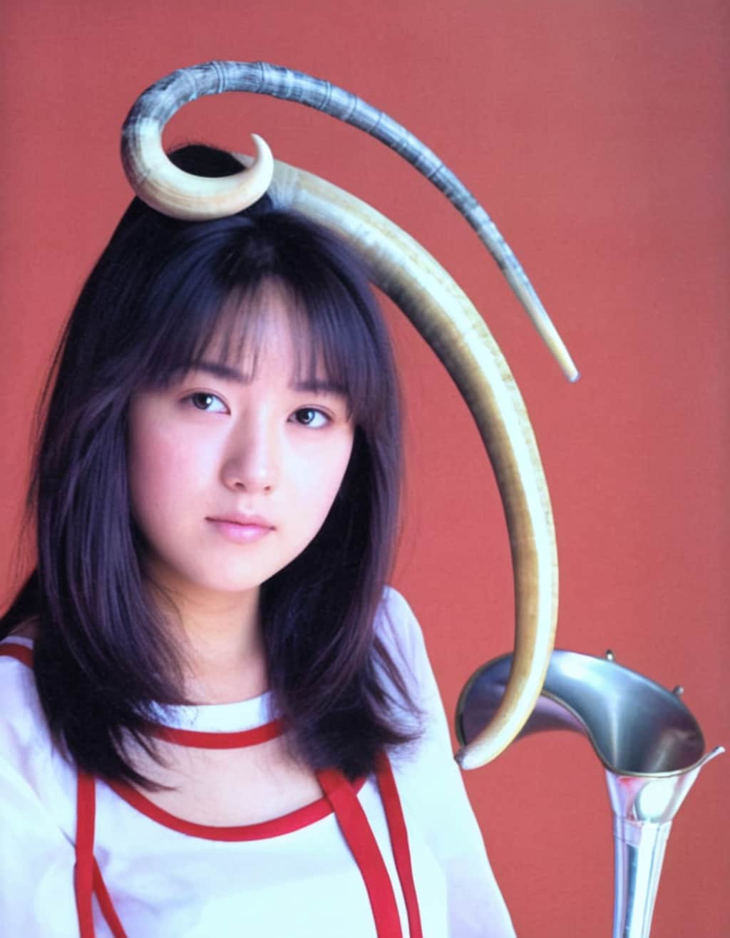 角の上の髪
