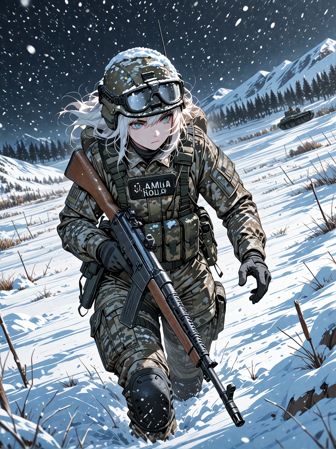 雪山の兵士